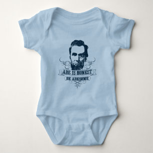 Abe Is Honest Be Abesome Baby Bodysuit