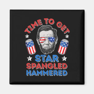 Abe Lincoln 4th Of July Time To Get Star Spangled Magnet