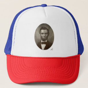 Abe Lincoln American President Vintage Portrait US Trucker Hat
