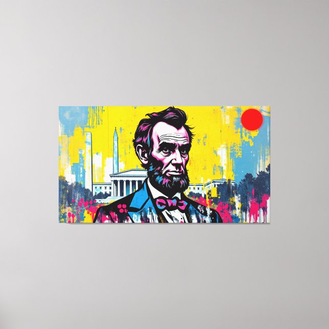 ABE LINCOLN  CANVAS PRINT (Front)