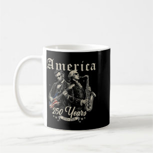 Abe Lincoln Founding Father Playing Guitar Coffee Mug