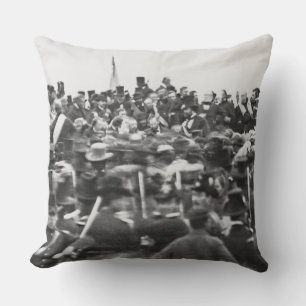 Abe Lincoln Gettysburg Address: End of Civil War Cushion