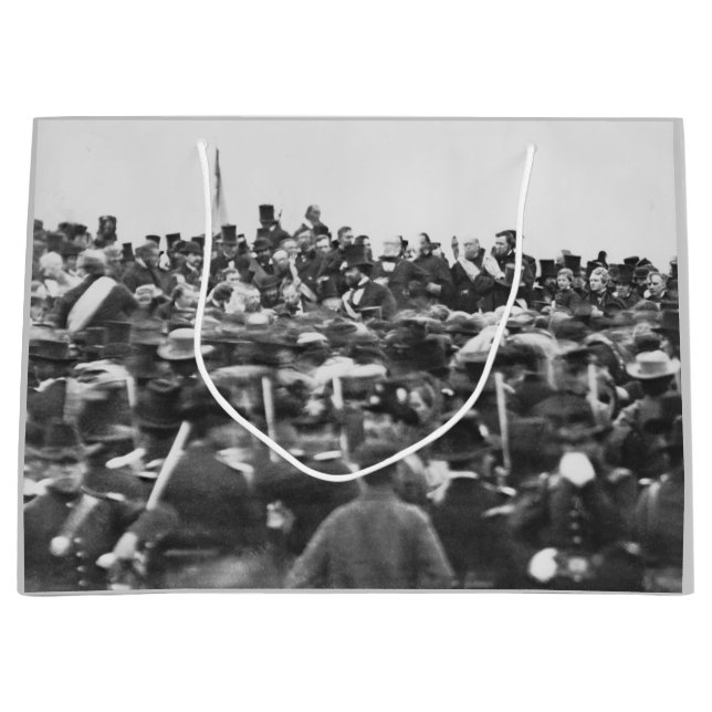 Abe Lincoln Gettysburg Address: End of Civil War Large Gift Bag (Front)
