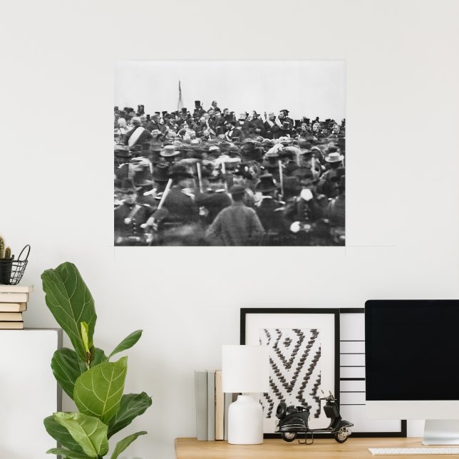 Abe Lincoln Gettysburg Address: End of Civil War Poster (Home Office)