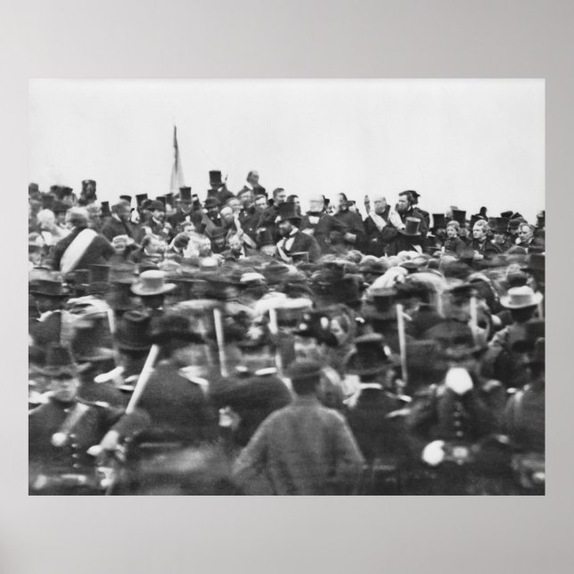Abe Lincoln Gettysburg Address: End of Civil War Poster (Front)