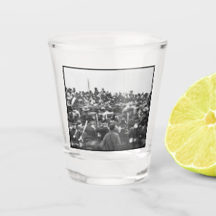 Abe Lincoln Gettysburg Address: End of Civil War Shot Glass