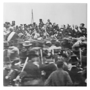 Abe Lincoln Gettysburg Address: End of Civil War Tile