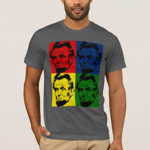Abe Lincoln Modern 4 colours Portrait - Shirt