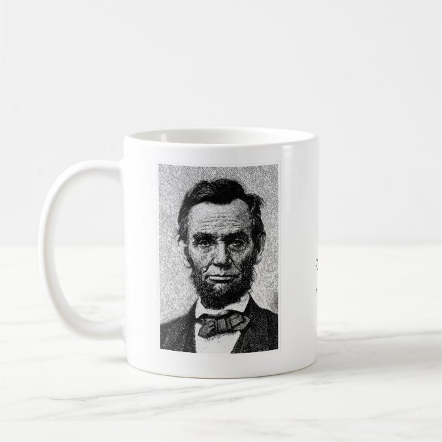 Abe Lincoln Quote Mug (Left)
