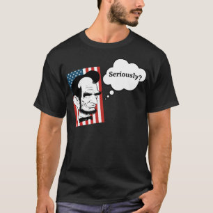 Abe Lincoln Thought kiddin norman thelwell T-Shirt