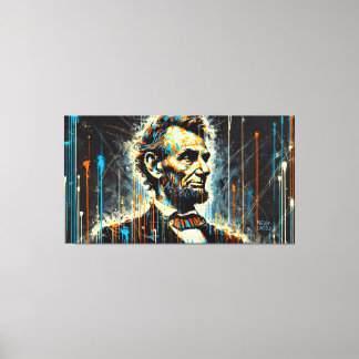 ABE LINCOLN  U.S PRESIDENT 2 CANVAS PRINT