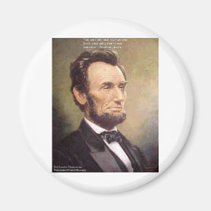 Abe Lincoln "Wiser" Quote Gifts Tees Cards Etc Magnet