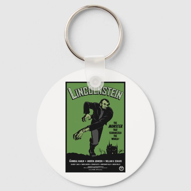 Abe Lincolnstein. the monster that terrorised... Key Ring (Front)