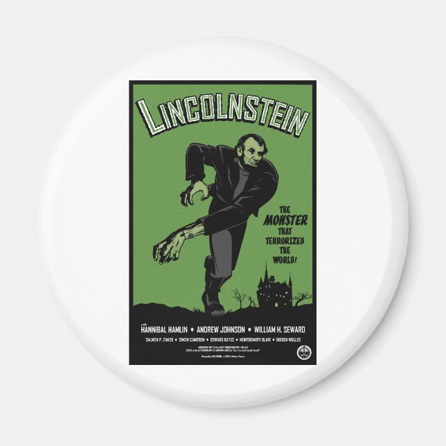 Abe Lincolnstein. the monster that terrorised... Magnet (Front)