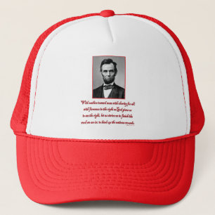 Abe-Malice-towards-none Trucker Hat