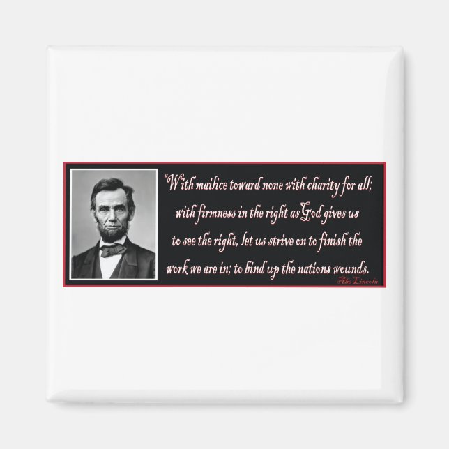 Abe-With-Mailce-Toward-None Magnet (Front)