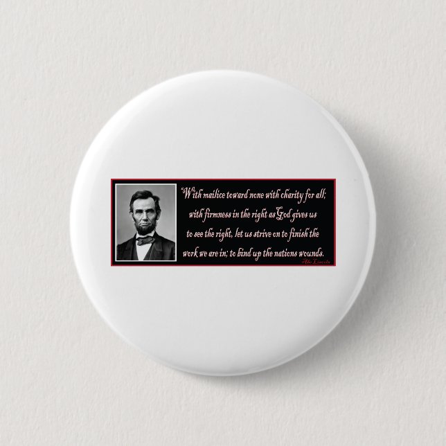 Abe-With-Mailce-Towards-None 6 Cm Round Badge (Front)