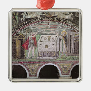 Abel and Melchisedech offering at the Altar Metal Tree Decoration