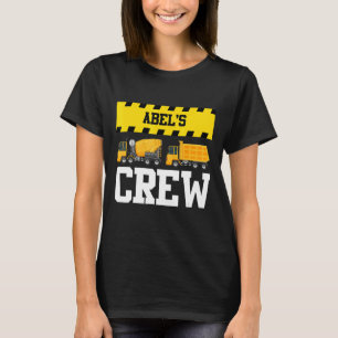 Abel Construction Crew Custom Dumptruck Dump Truck T-Shirt