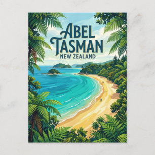 Abel Tasman Coast New Zealand Postcard