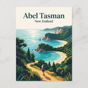 Abel Tasman Coastal Track New Zealand Postcard
