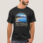Abel Tasman National Park New Zealand Vintage T-Shirt<br><div class="desc">Abel Tasman vector artwork design. It’s known for the Abel Tasman Coast Track,  a long trail winding over beaches and across ridges between Marahau in the south and Wainui in the north.</div>