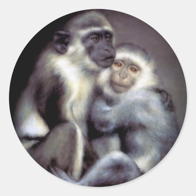 Abelard and Heloise Classic Round Sticker (Front)