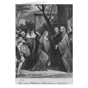Abelard welcoming Heloise at Paraclete