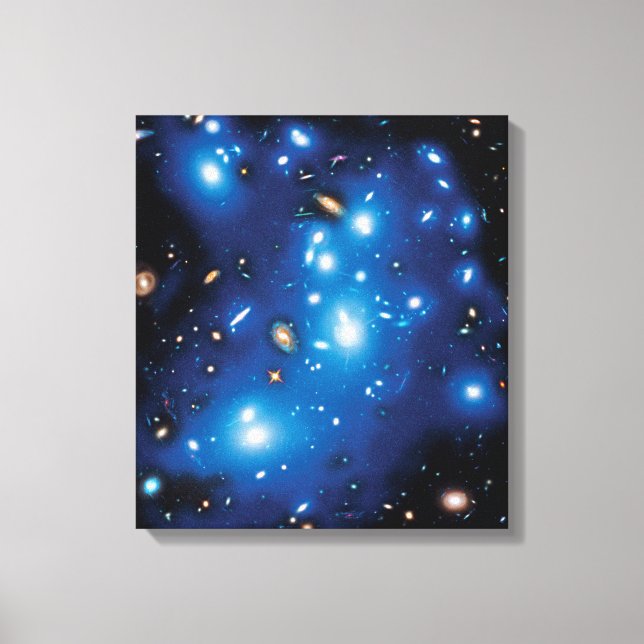 Abell 2744 Pandora Galaxy Cluster Space Photo Canvas Print (Front)