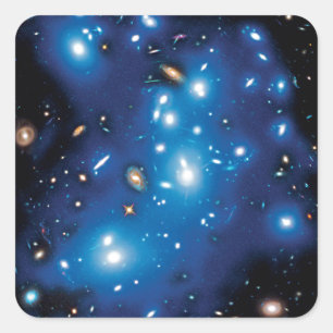 Abell 2744 Pandora Galaxy Cluster Space Photo Square Sticker
