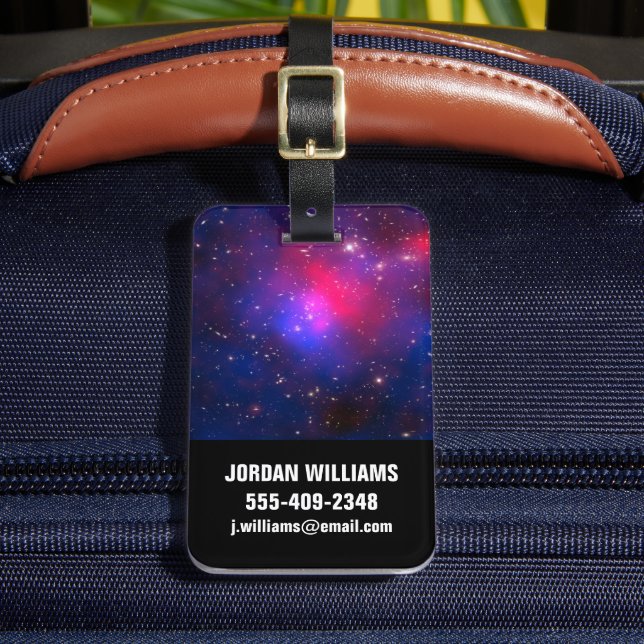 Abell 2744, Pandora's Cluster. Luggage Tag (Front Insitu 2)