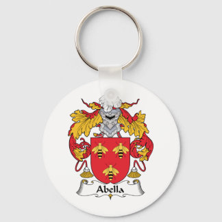 Abella Family Crest Key Ring