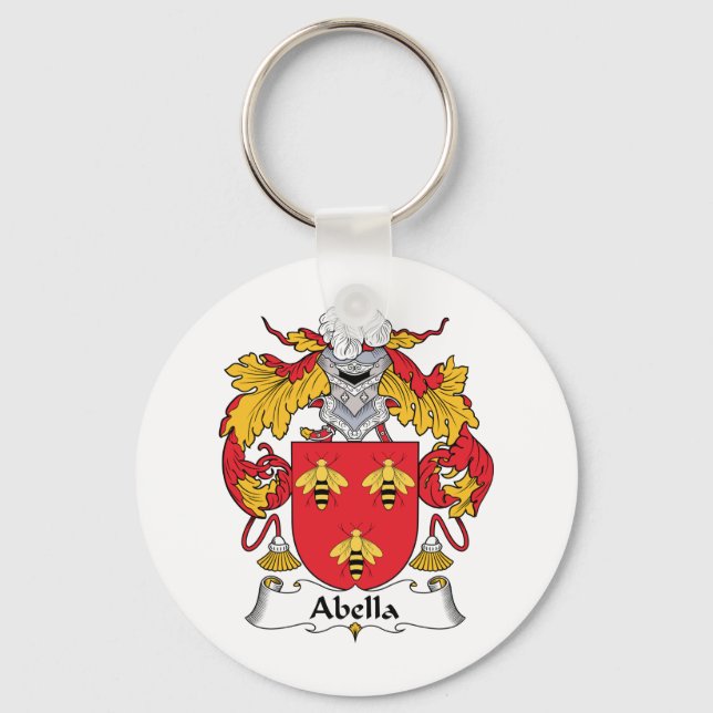 Abella Family Crest Key Ring (Front)
