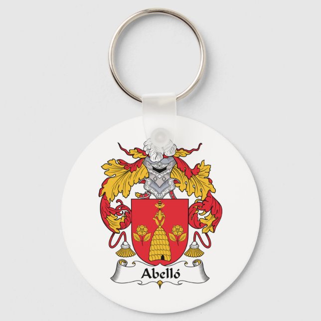 Abello Family Crest Key Ring (Front)