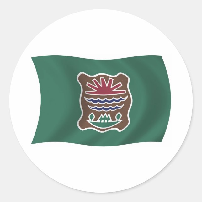 Abenaki Tribe Flag Sticker (Front)
