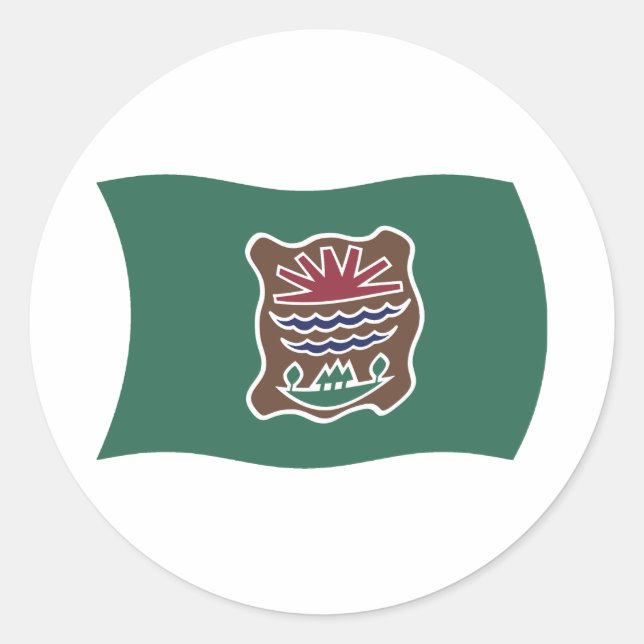 Abenaki Tribe Flag Sticker (Front)