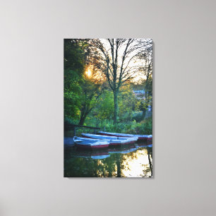 Abends am See Canvas Print