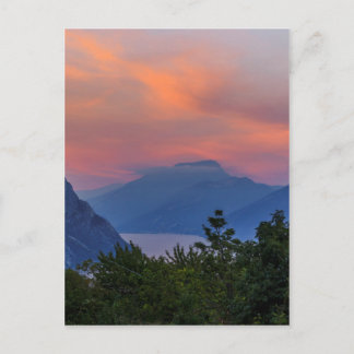 Abendstimmung am Gardasee Postcard