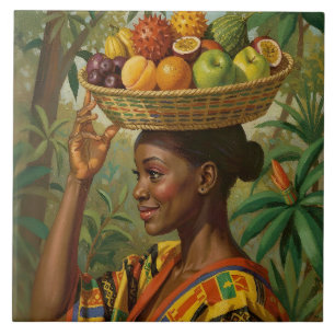“Abeni”, Her Own Fruit – Black History Celebration Tile