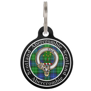 Abercrombie Badge & Tartan Personalised People Pet Tag