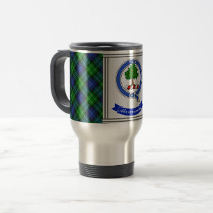 Abercrombie Clan Badge & Tartan Personalised Travel Mug