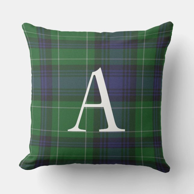 Abercrombie Plaid Out Door Pillow (Front)