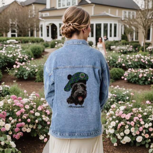 Abercrombie Scottie Dog Personalised Denim Jacket (Wedding Back)