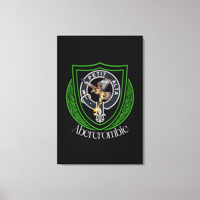 Abercrombie Scottish Clan Crest Canvas Print (Front)