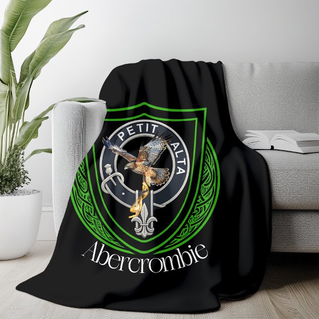 Abercrombie Scottish Clan Crest Fleece Blanket (Creator Uploaded)