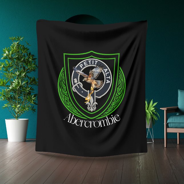 Abercrombie Scottish Clan Crest Fleece Blanket (Creator Uploaded)