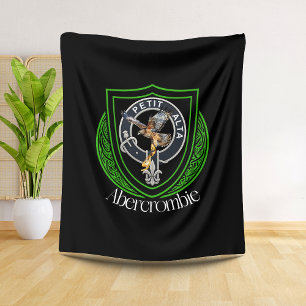 Abercrombie Scottish Clan Crest Fleece Blanket