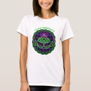 Aberdale Scottish Tartan Celtic Thistle T-Shirt