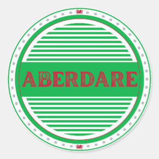 Aberdare City Pride Emblem – Welsh Identity Classic Round Sticker