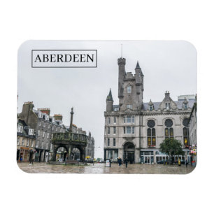 Aberdeen Castlegate view fridge magnet